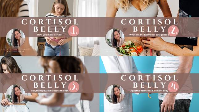 cortisol belly weight gain video explainers